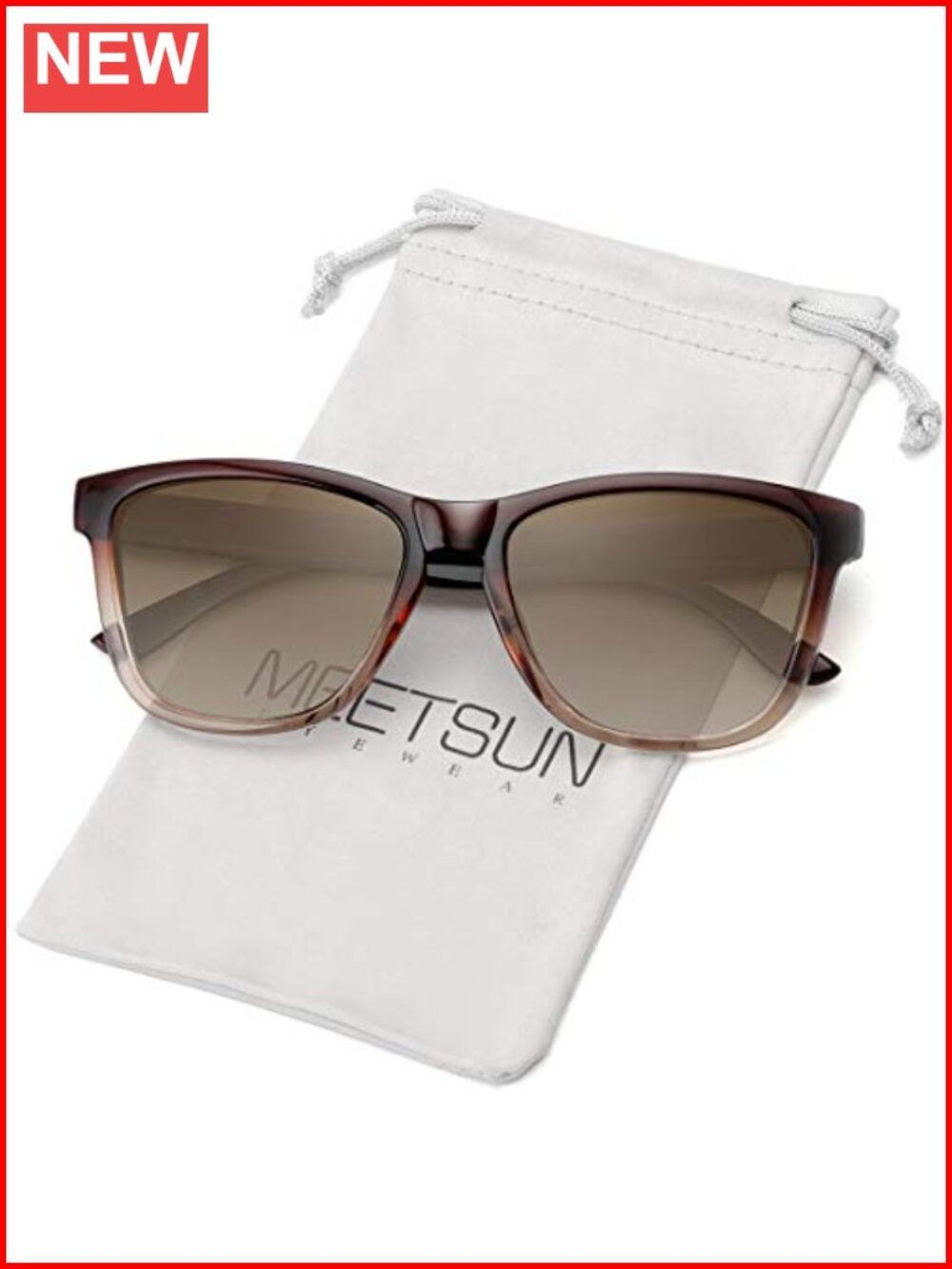 MEETSUN Polarized Retro Sunglasses UV400 Anti-Glare Lightweight Unisex
